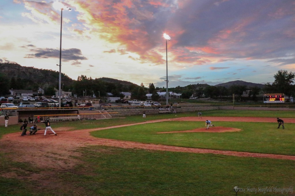 Evening baseball at Gabriele Field