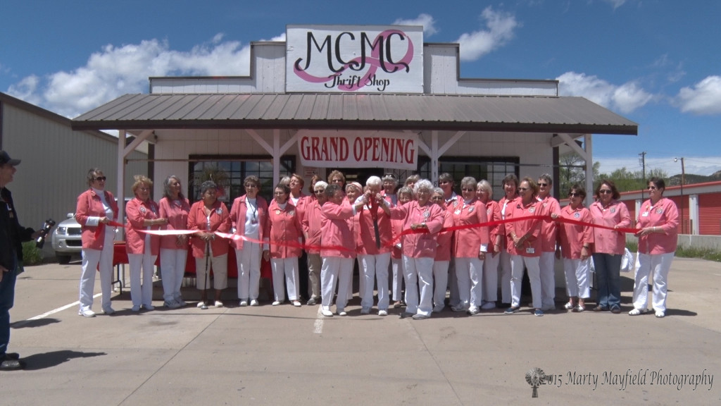 With 59 members the MCMC Auxiliary cut the ribbon on their new digs. The group has been in business for over 50 years and have given back to the hospital over $700,000 in equipment and monies.