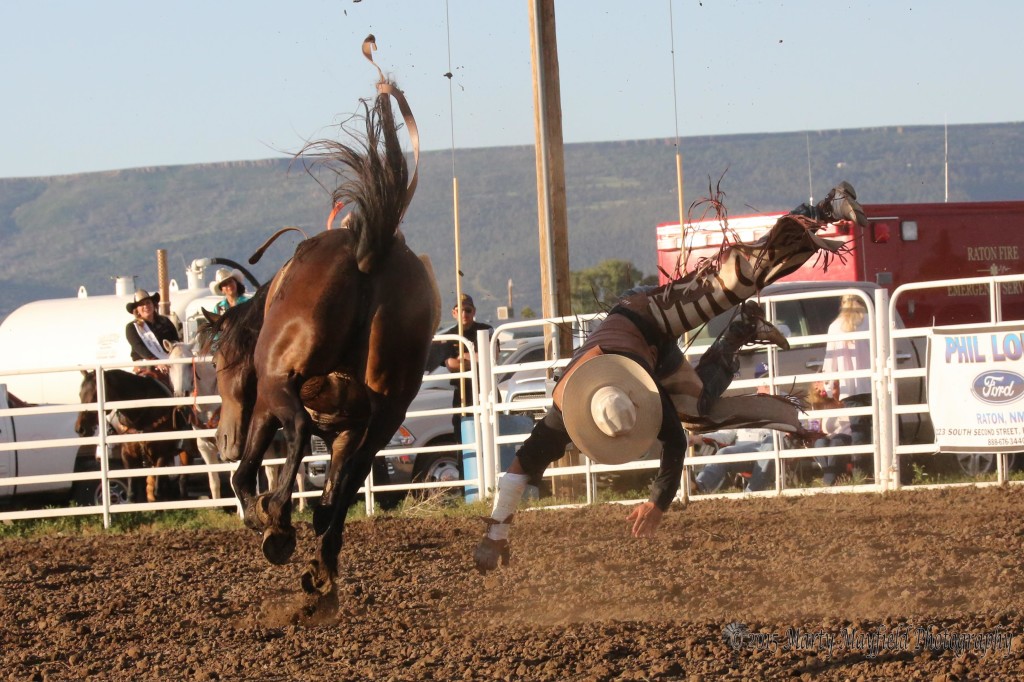 What goes up must come down its just that most bareback riders would like to have a little help from the pickup men 
