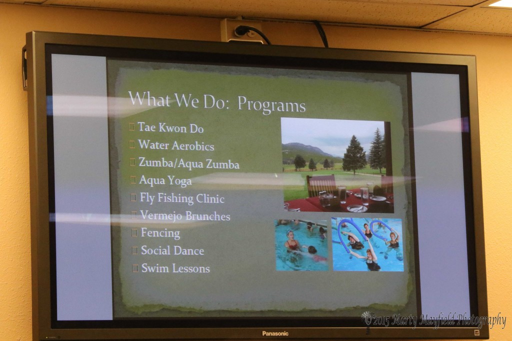 Programs under the Parks and Rec Department