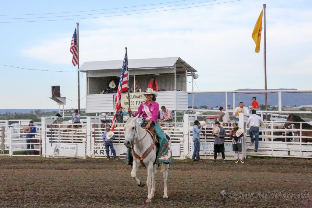 Staci Trehern posted the colors both Friday and Saturday evening at the 37th annual Raton Rodeo. 