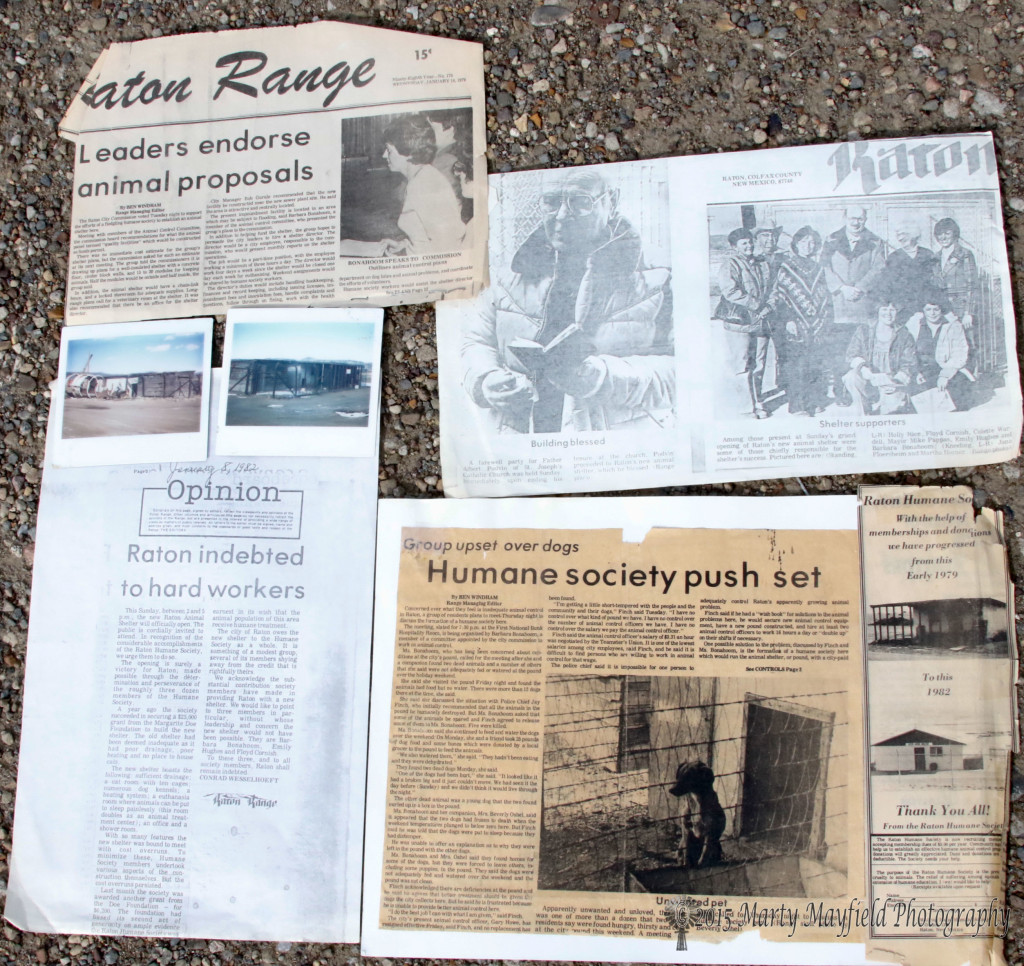 The Raton Animal Shelter had humble beginnings out of tragedy as shown in these artifacts from the Raton Range