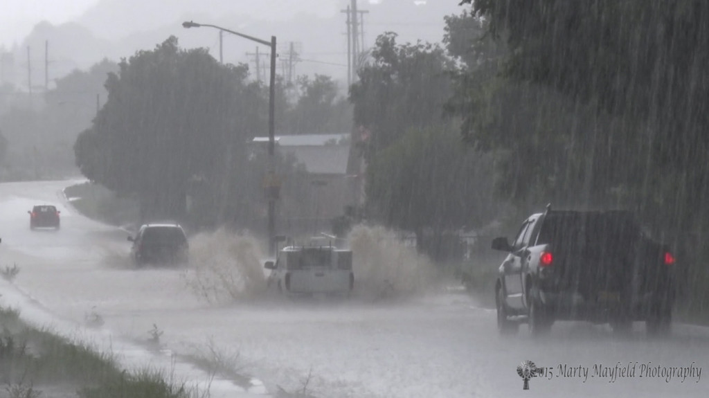 Flooding on Grant Street Tuesday afternoon (8-11-15)