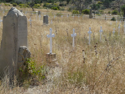 Dawson Cemetery crosses (Photo by Jim Veltri)