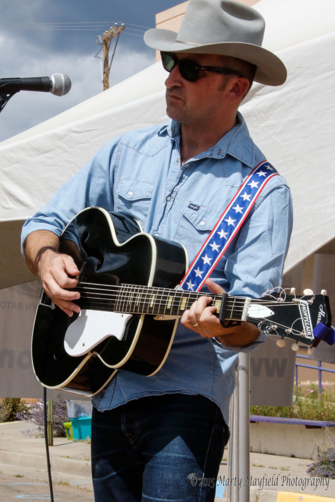 Matt Campbell entertained the crowds with his storytelling with provoking lyrics style of country music.
