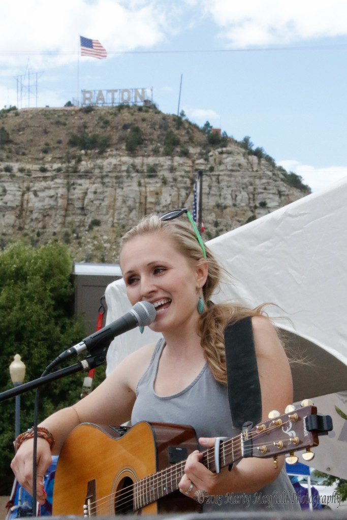 Nicole Unser treats the crowds at the Gate City Music Festival some great music Saturday afternoon 