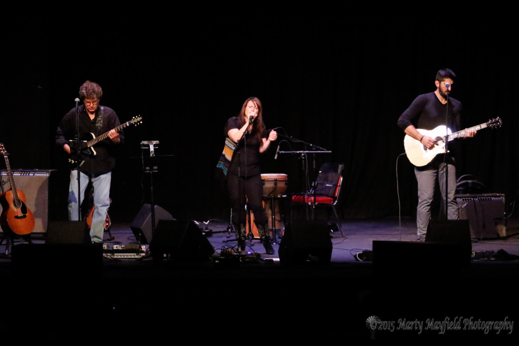 Tom Faulkner joined Crystal and Will Yates on stage at the Shuler Theater Saturday evening.