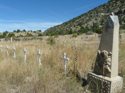 Dawson Cemetery crosses (Photo by Jim Veltri)