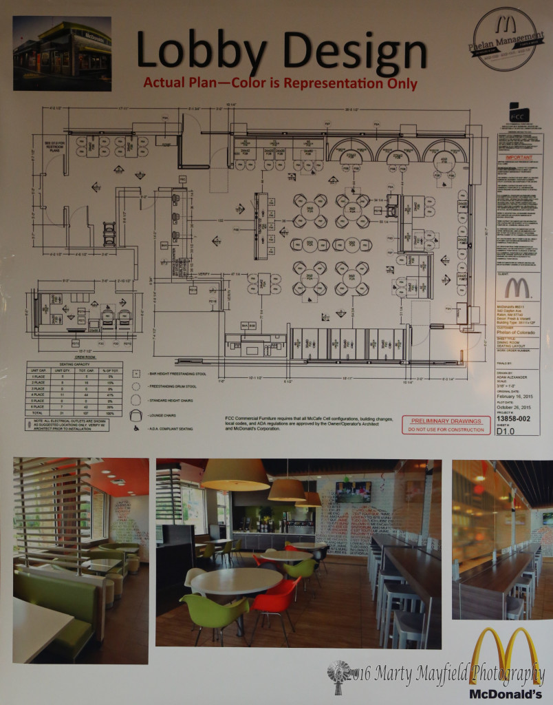 The floor plan for the new store includes interactive tables, additional seating, and bigger restrooms.