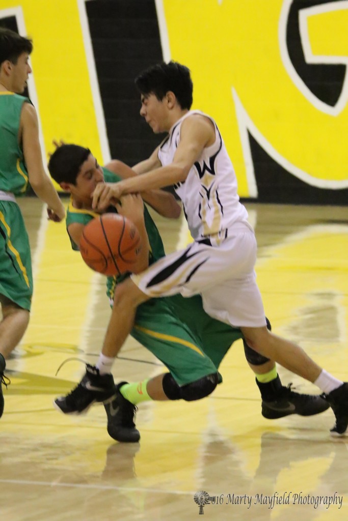 It was a fast paced rough ball game Friday evening as Raton and Pecos squared off this physical contact cost Jesse Espinoza a charge and turned the ball over to Pecos
