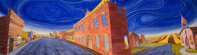 Painting by Scott Kirby "Main Street Panoramic"