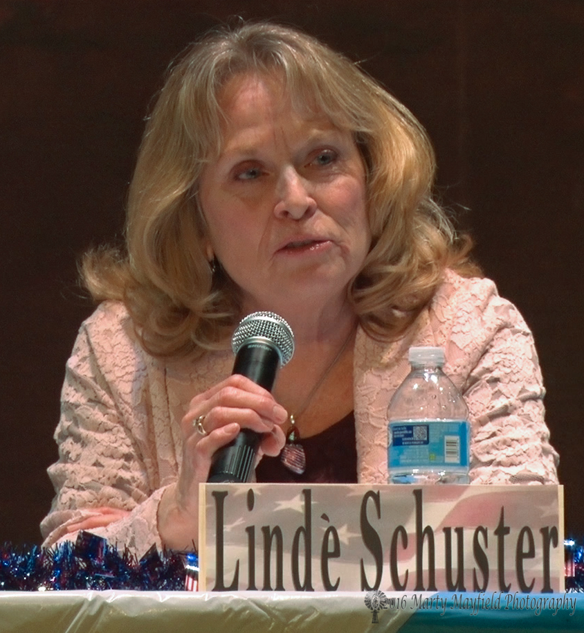 Lindè Schuster is running for Raton City Commission District 4 and is the incumbent.