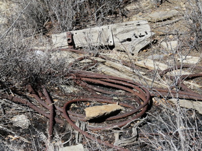 Cables used to winch coal cars to the tipple