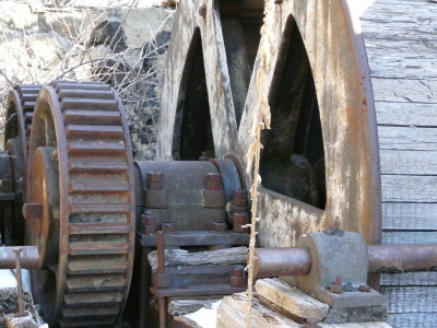 Cable winch for coal cars (Photo by Jime Veltri)