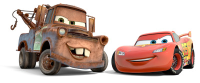 cars movie truck & red car