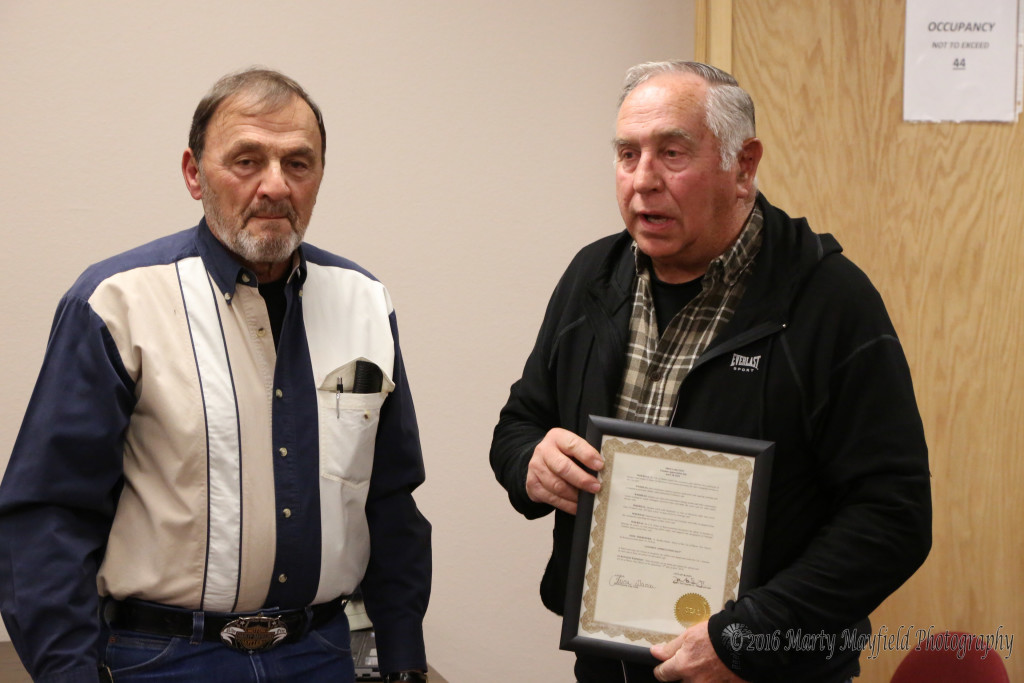 Frank Ferri was on hand and accepted the proclamation for Lineman appreciation day from commissioner Don Giacomo. He noted they were planning a little get together for the lineman at the RPS office.