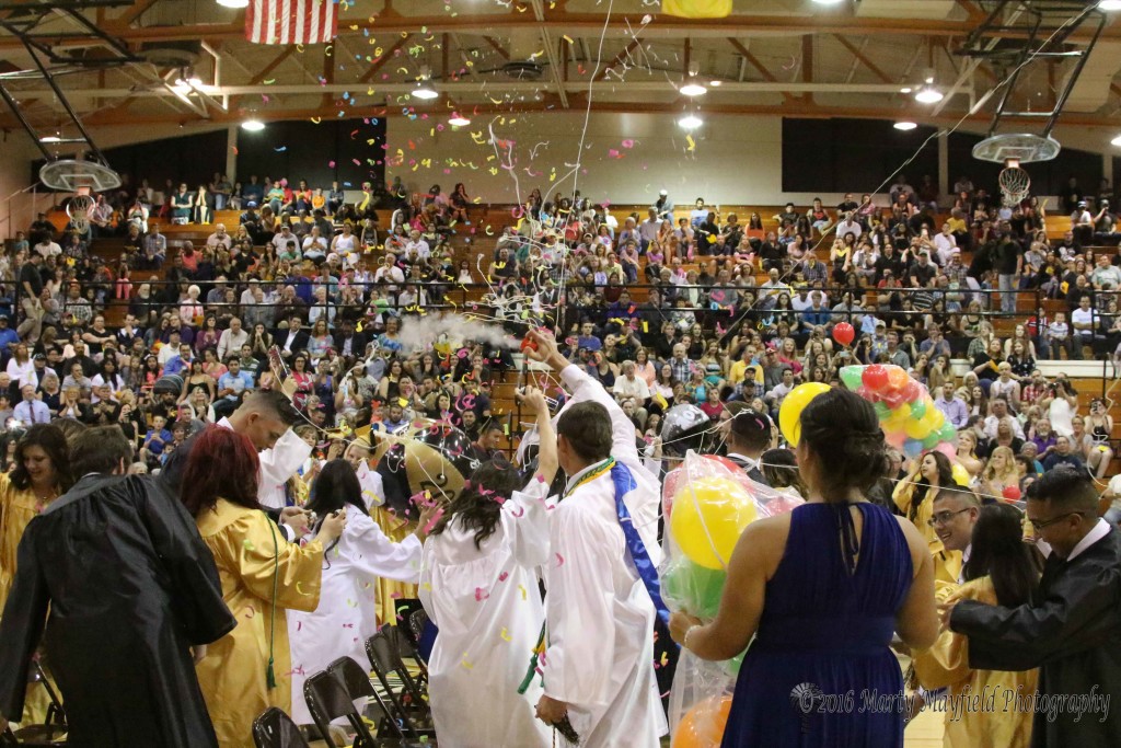 Its official as the silly string and confetti fills the air, the Class of 2016 has graduated.