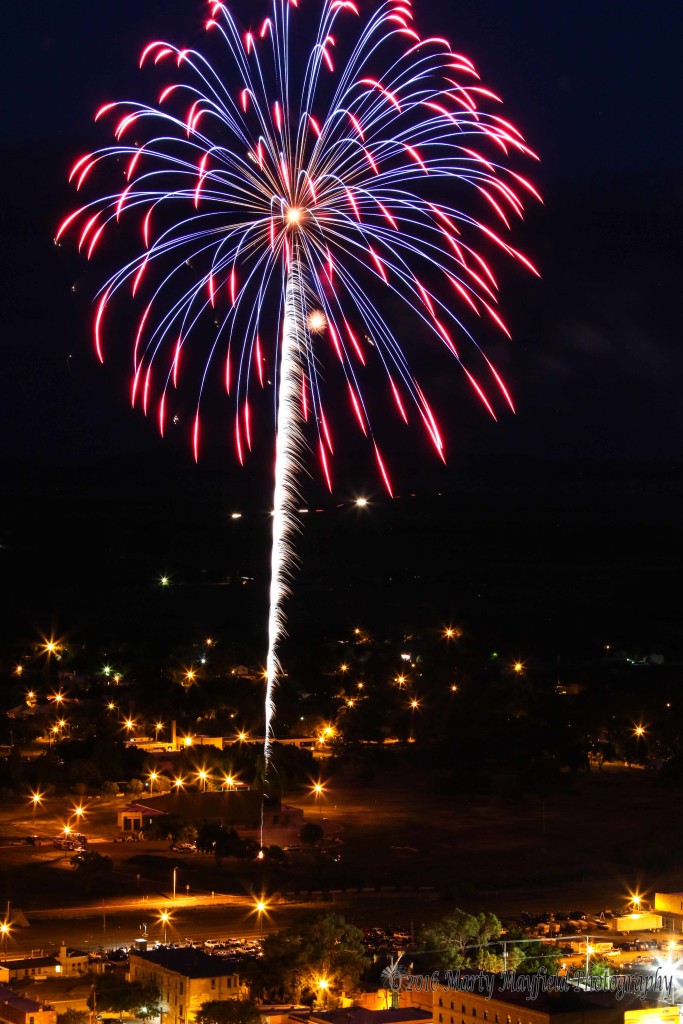 Raton NM July 4th 2016 Fireworks display presented by the Raton Fire and Emergency Services