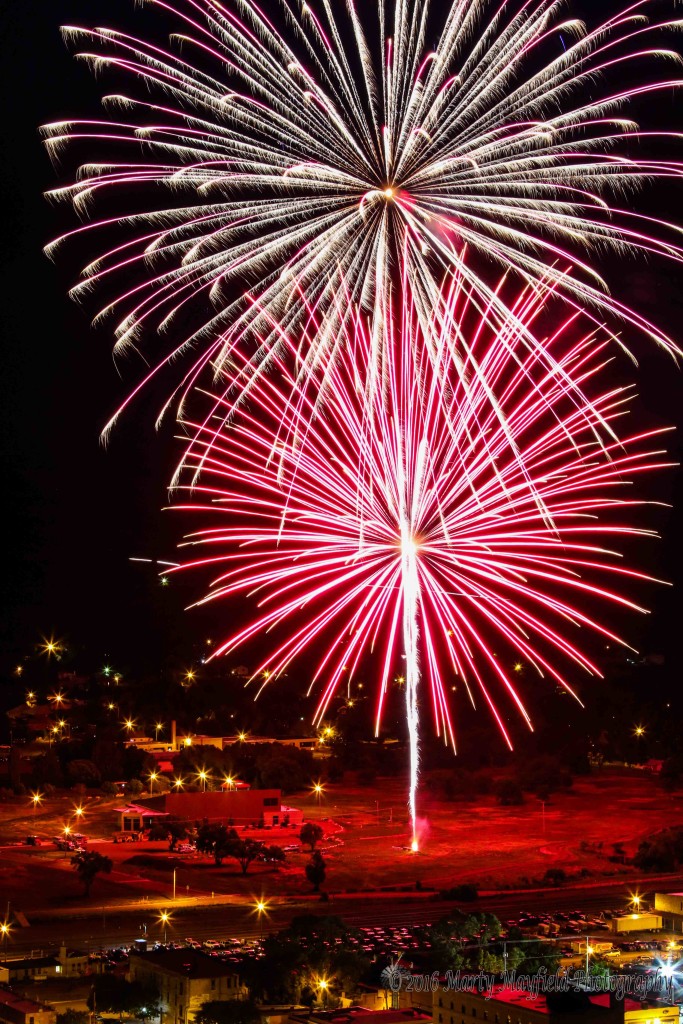 Raton NM July 4th 2016 Fireworks display presented by the Raton Fire and Emergency Services