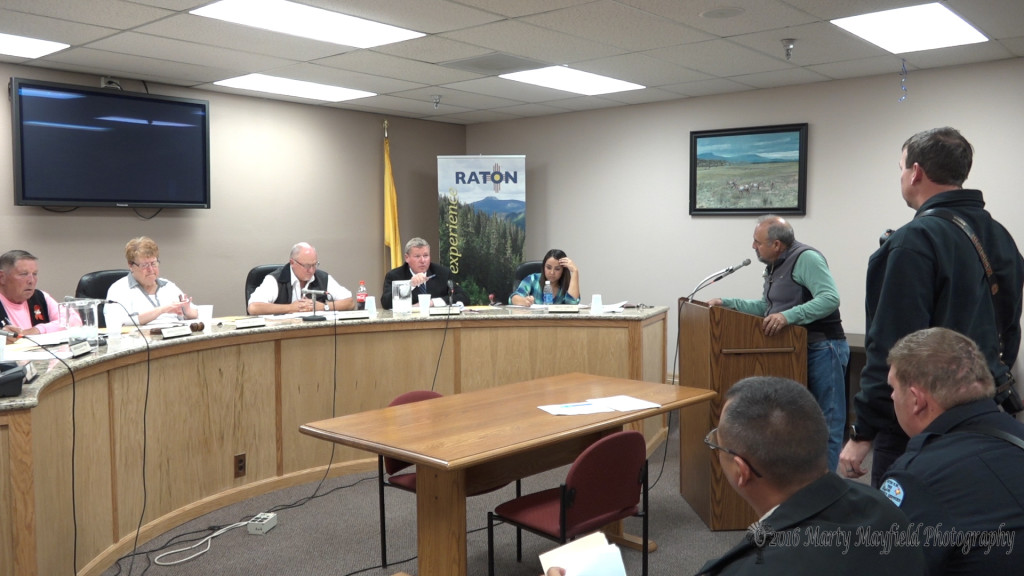 City Manager Scott Berry asked the Raton Fire Fighters if Roy Fernandez with the UMWA was representing their union at Tuesday evenings meeting.