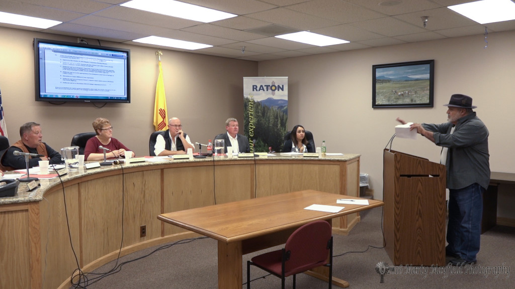 Preciliano Martín spoke to commissioner protesting the way the matter on the old pass road had been handled based on his interpretation of the last city commission meeting. 