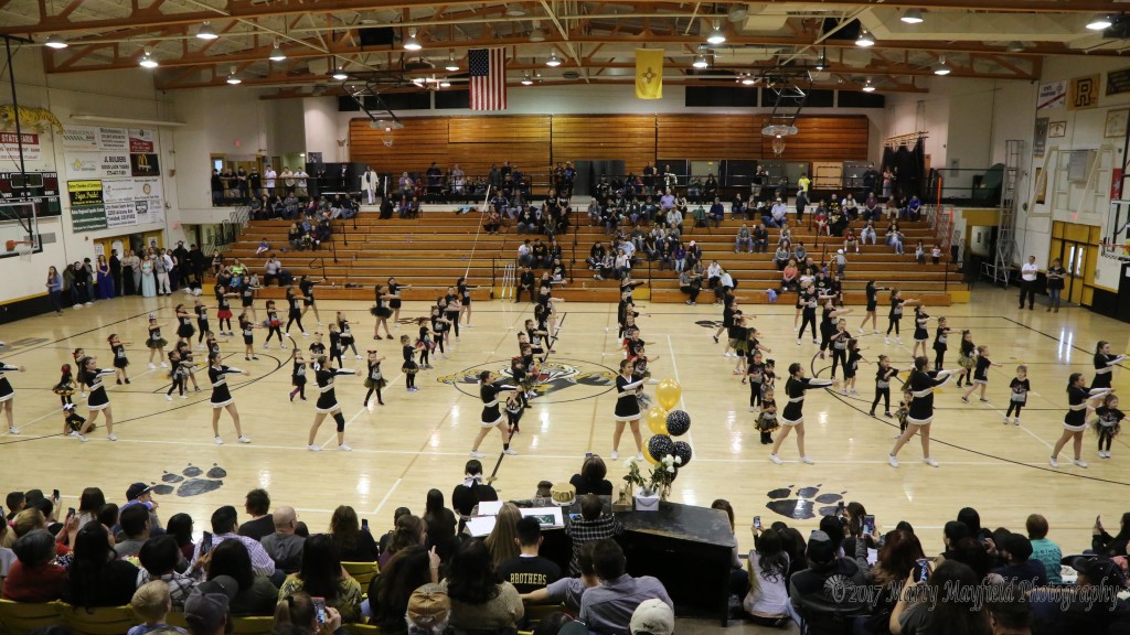 RHS cheer held their Lil Cheer Clinic and those participants performed before the game Saturday evening in Tiger gym.