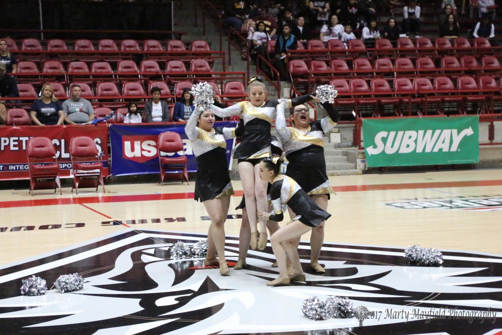 RHS Dance in the PIT at UNM in Albuquerque at the State Spirit Competition Friday afternoon.