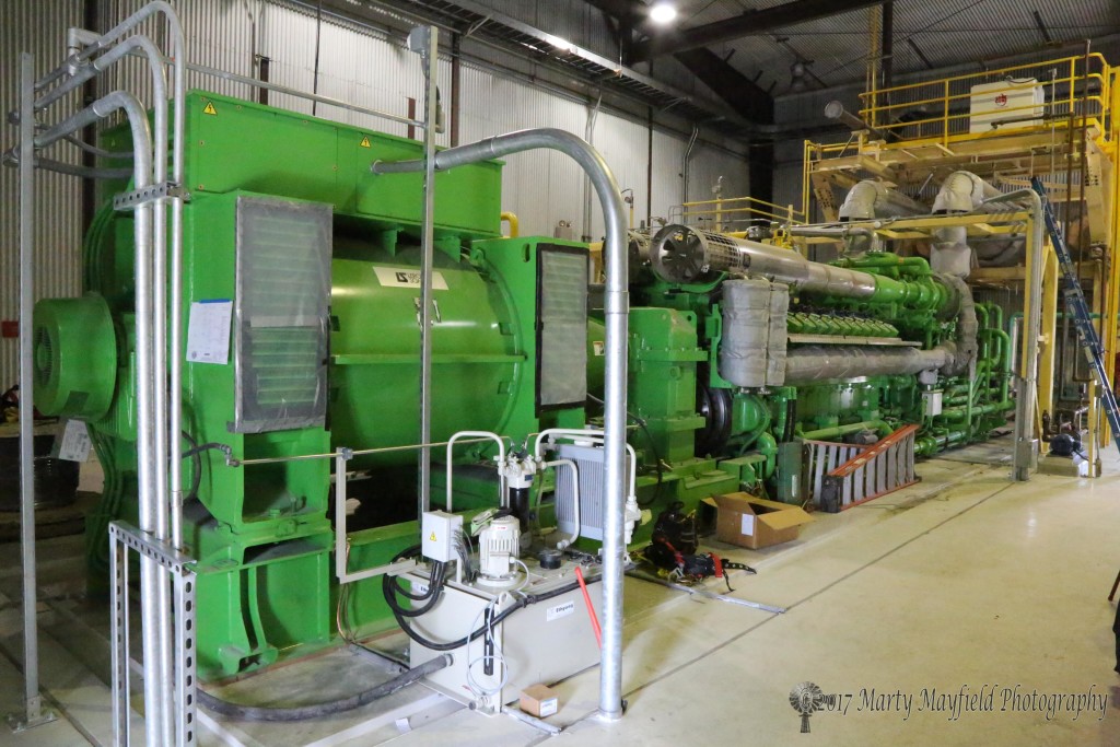 The new 4.4 Megawatt GE Jenbacher Generator. The generator will supply only a portion of Raton's electric needs.