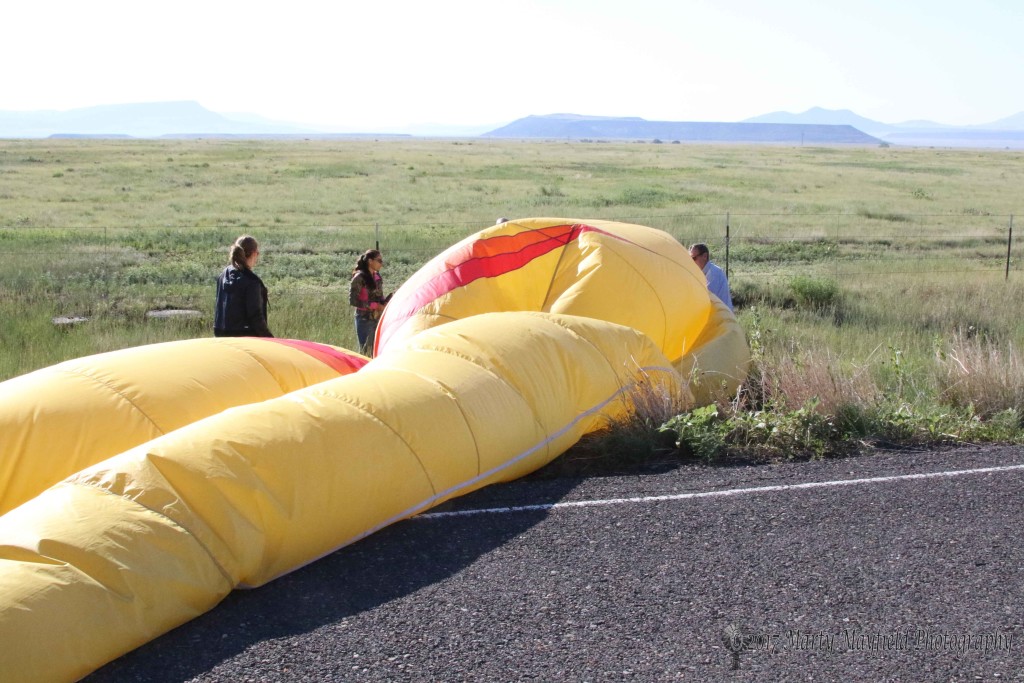 The flight over, its now time to finish deflating the balloon and pack it up for the ride home as Sunday was the last day for the 2017 International Santa Fe Trail Balloon rally 
