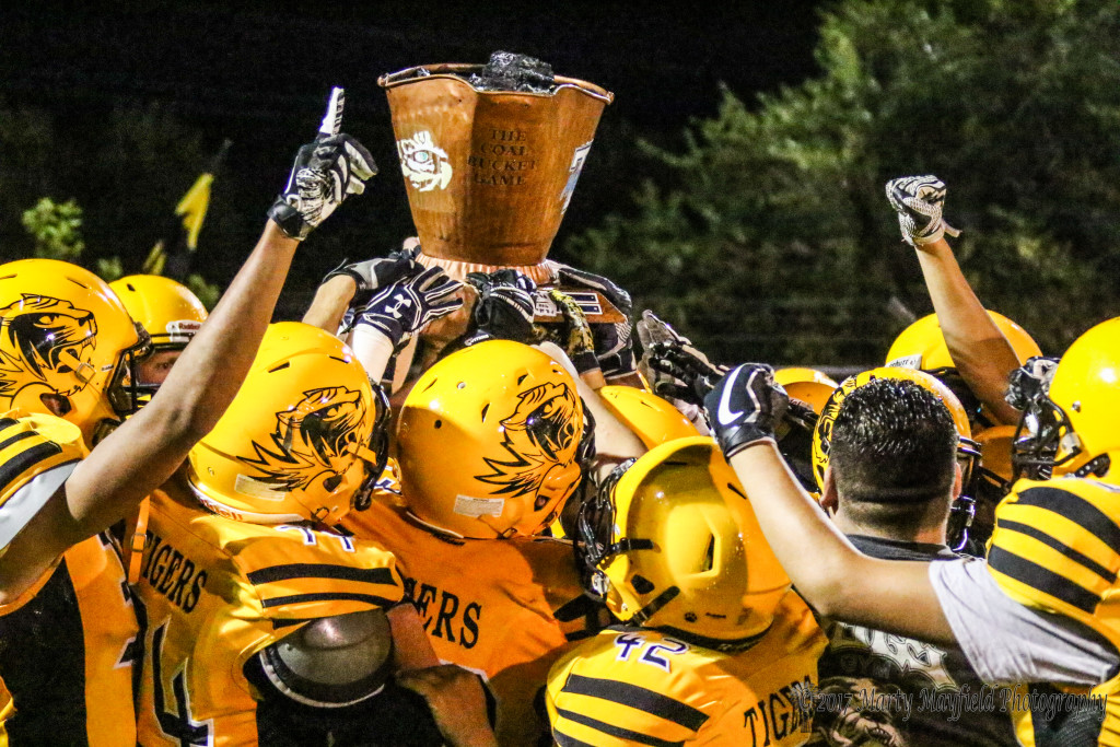 The Coal Bucket is once again in Raton as the Tigers put a whoopen on the Miners in a 46-0 win Friday night.