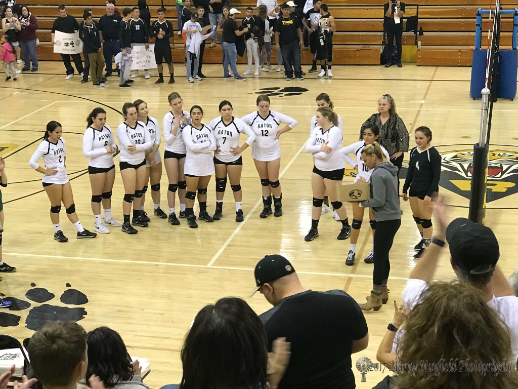 The Raton Lady Tigers came out of the Regular Season as District Champs they couldn't hold off the Desert Academy Lady Wildcats for a fourth time for the District Championship Friday night in Tiger Gym. 