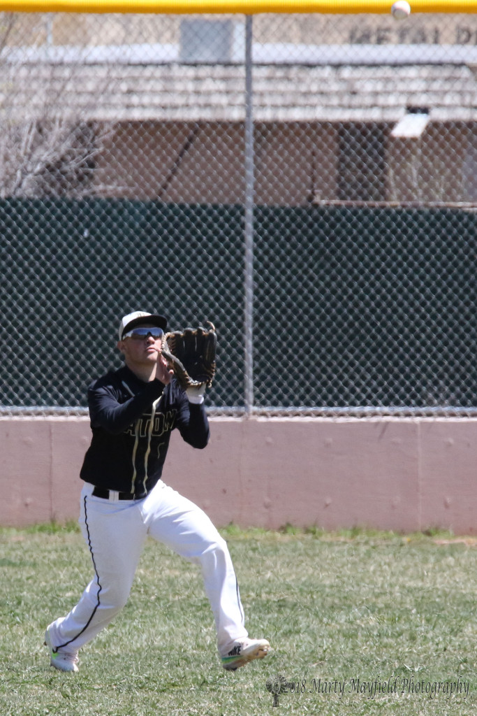 Trevor Portillos make the catch and throws it in to halt the only runner Tierra had on base Saturday afternoon. 