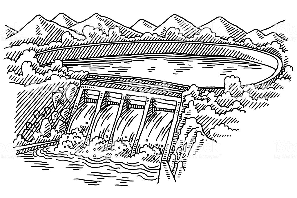 Гидроэлектростанция картинка для детей
