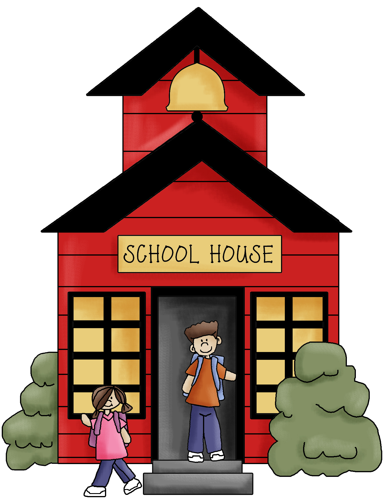 go home from school clipart