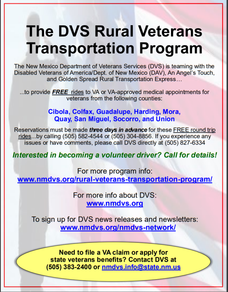 The DVS Rural Veterans Transportation Program – KRTN Enchanted Air Radio